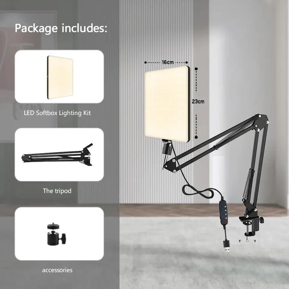 LED Ring Light Scissor Arm