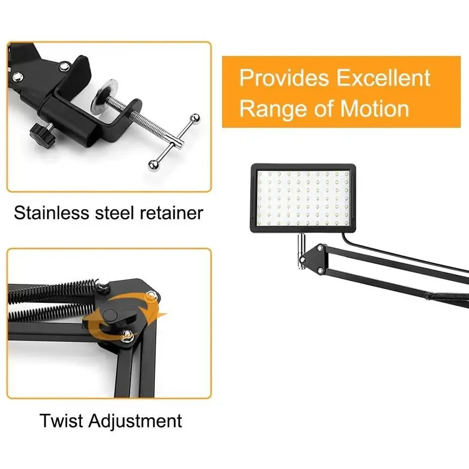 LED Ring Light Scissor Arm
