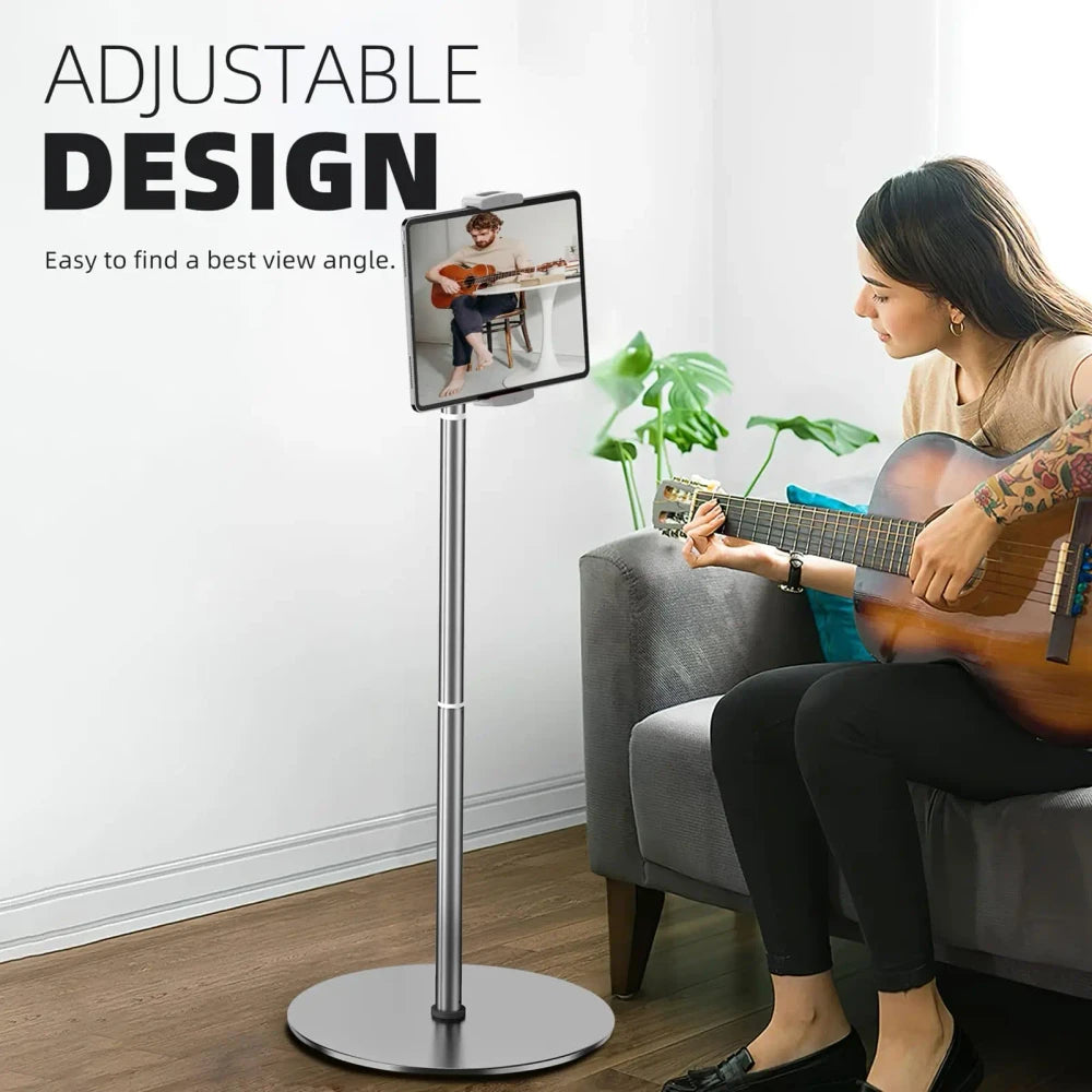 Adjustable Metal Tablet Floor Stand for Tablet