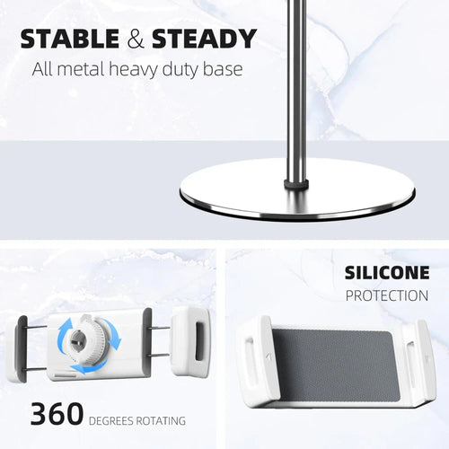 Adjustable Metal Tablet Floor Stand for Tablet