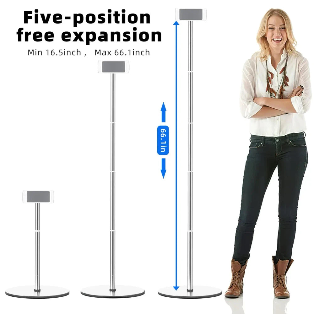 Adjustable Metal Tablet Floor Stand for Tablet