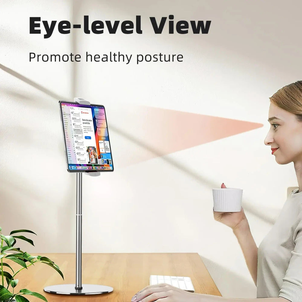 Adjustable Metal Tablet Floor Stand for Tablet